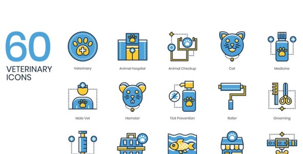 Набор иконок на тему графика