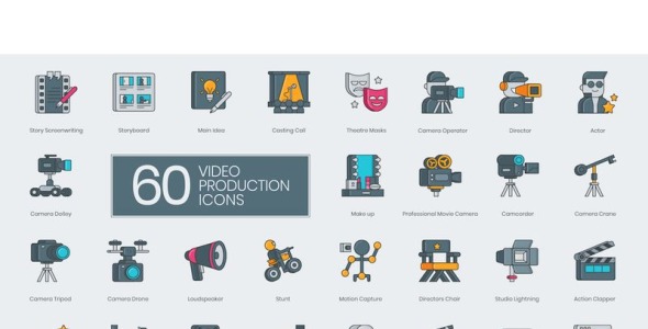 Набор иконок на тему графика