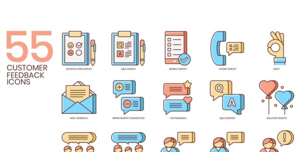 Набор иконок на тему графика