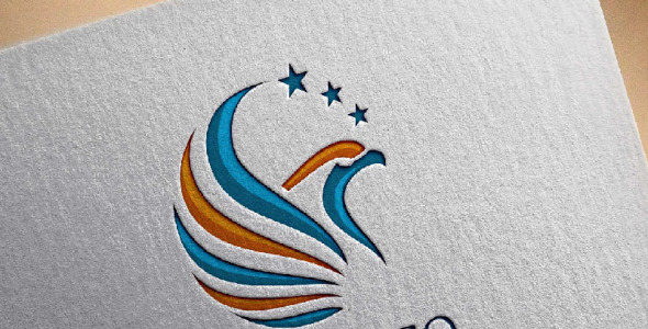 Шаблон логотипа на тему графика