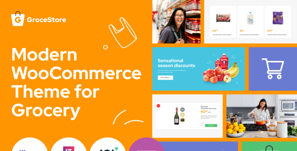 яркий и привлекательный продуктовый сайт электронной коммерции тема woocommerce