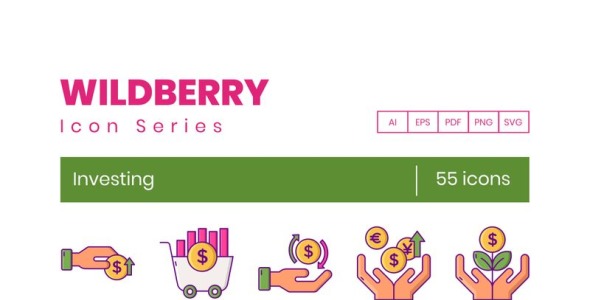 Набор иконок на тему графика