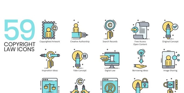 Набор иконок на тему графика