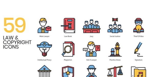 Набор иконок на тему графика