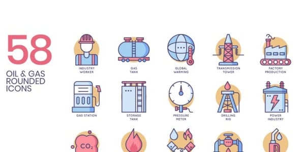 Набор иконок на тему графика