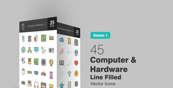 Набор иконок на тему графика