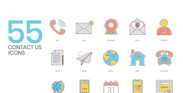 Набор иконок на тему графика