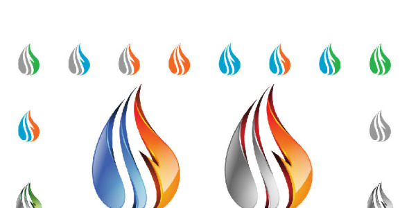 Шаблон логотипа на тему графика