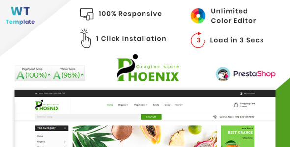 phoenix organic big mall prestashop theme