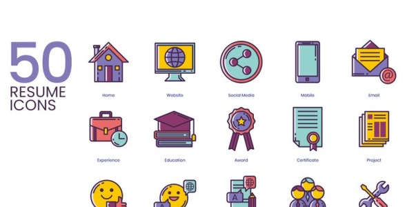 Набор иконок на тему графика