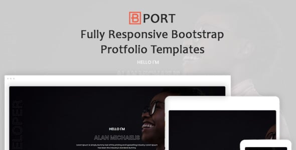 отзывчивое портфолио boostrap 4 шаблон целевой страницы