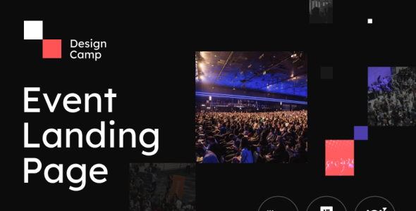 современная целевая страница события платформа wordpress тема