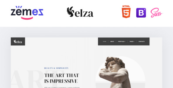 скульптор многостраничный шаблон сайта