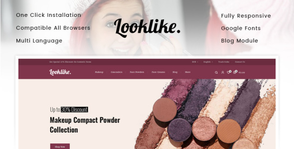 косметический магазин prestashop тема