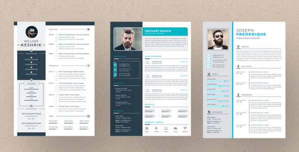 Адаптивный Резюме на тему графика