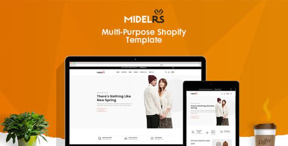 модная тема электронной коммерции shopify