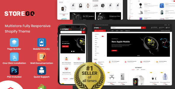 многоцелевая премиальная электронная тема shopify