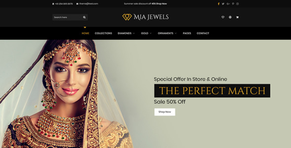 PSD шаблон на тему свадебные платья