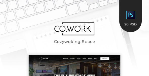 PSD шаблон на тему графика