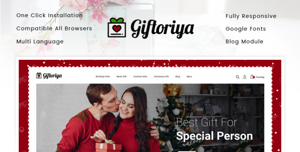 магазин подарков prestashop тема