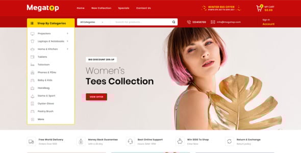 универсальный шаблон opencart