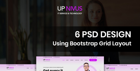 PSD шаблон на тему графика