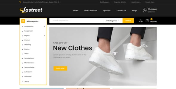 универсальный шаблон opencart