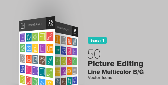 Набор иконок на тему графика