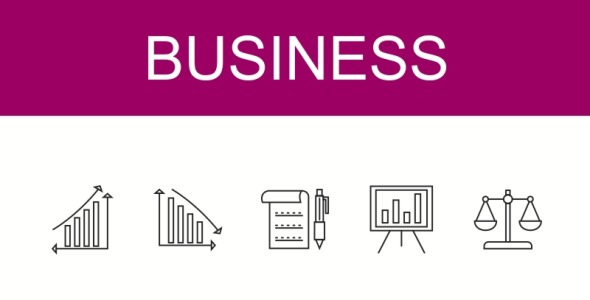 Набор иконок на тему графика