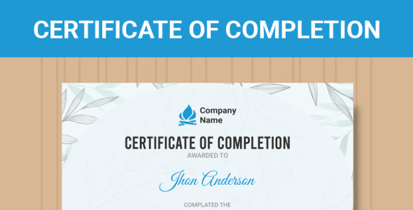 Шаблон сертификата на тему графика