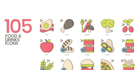 Набор иконок на тему графика