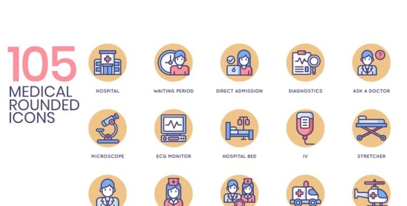 Набор иконок на тему графика