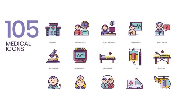 Набор иконок на тему графика