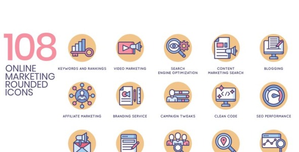 Набор иконок на тему графика