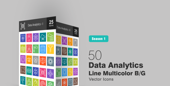 Набор иконок на тему графика