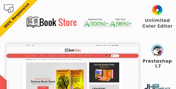 тема mega book mall prestashop