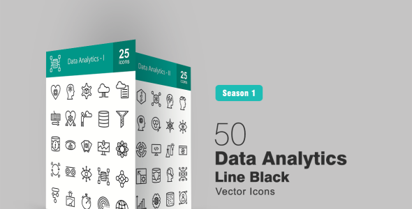 Набор иконок на тему графика