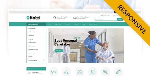 тема медицинского магазина prestashop