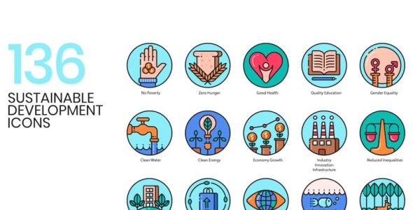 Набор иконок на тему графика