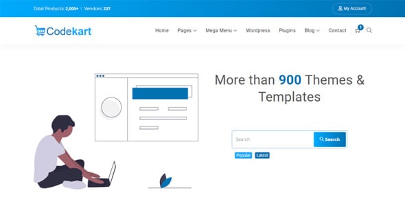Codekart digital marketplace Website Template