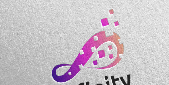 Шаблон логотипа на тему графика