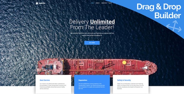 транспортные услуги шаблон moto cms 3