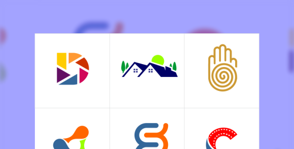 Шаблон логотипа на тему графика