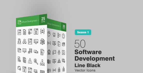 Набор иконок на тему графика