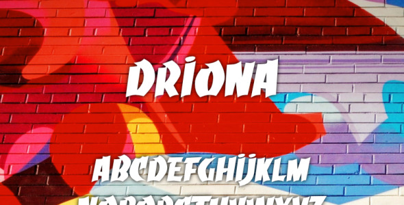 Шрифт на тему графика