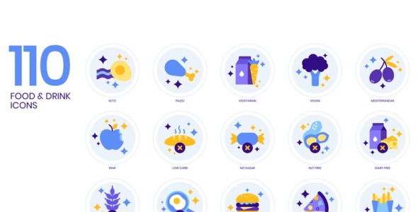 Набор иконок на тему графика