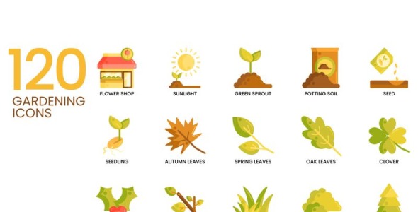 Набор иконок на тему графика