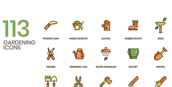 Набор иконок на тему графика