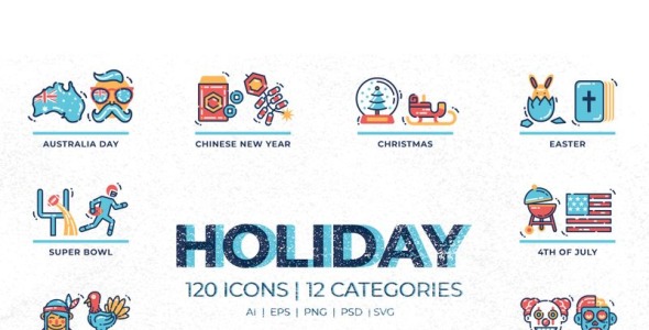 Набор иконок на тему графика