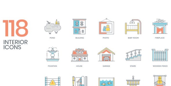 Набор иконок на тему графика